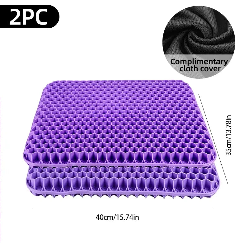 Hexacore seat cushion fitting an office chair