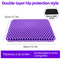 Hexcore Silicone Seat Cushion – Anti-Slip, Washable Cover